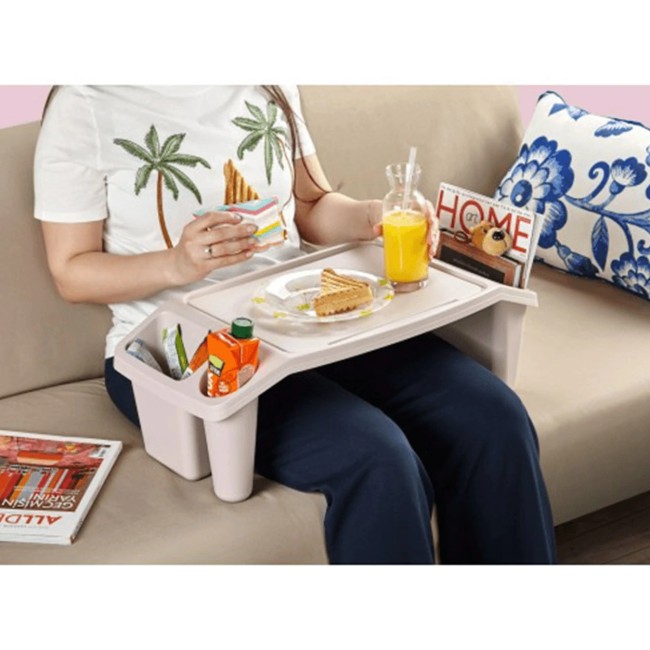 Пластмасова помощна масичка 59,5x30,3xh21,1см антрацит HOME-(6122-A) - Horecano