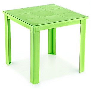 Пластмасова детска маса 48x48xh40см зелена KIDS-(TRN-050-03) - Horecano
