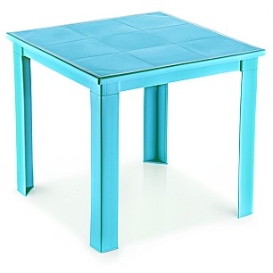 Пластмасова детска маса 48x48xh40см тюркоаз KIDS-(TRN- 050-06) - Horecano