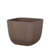 Пластмасова саксия, квадратна, №1, 8,2x8,2xh7,1см, 270мл, terra HOME-(G-381-T) - Horecano