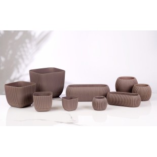 Пластмасова саксия кактус, №1, ф8,8xh6,8см, 150мл, terra HOME-(G-361-T) - Horecano