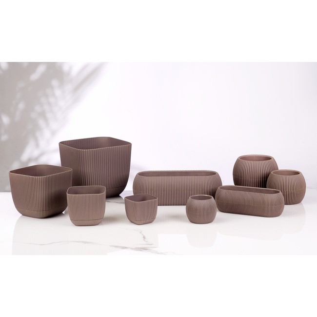 Пластмасова саксия кактус, №1, ф8,8xh6,8см, 150мл, terra HOME-(G-361-T) - Horecano