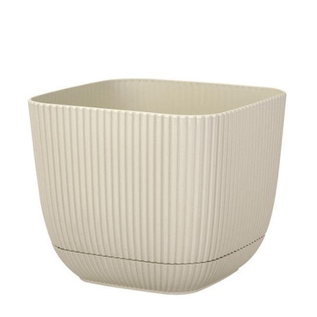 Пластмасова саксия, квадратна, №3, 15x15xh13см, 1,8л, лате HOME-(G-383-L) - Horecano