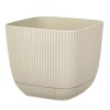 Пластмасова саксия, квадратна, №4, 19,3x19,3xh17см, 4л, лате HOME-(G-384-L) - Horecano