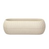 Пластмасова кашпа за кактус, №2, 22,7x11,8xh9,1см, 1,3л, лате HOME-(G-372-L) - Horecano