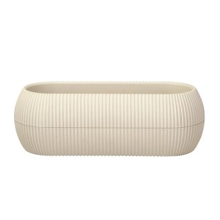 Пластмасова кашпа за кактус, №2, 22,7x11,8xh9,1см, 1,3л, лате HOME-(G-372-L) - Horecano