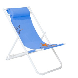 Плажен стол, 3 позиционен, STARFISH, син HG-20289 - Horecano
