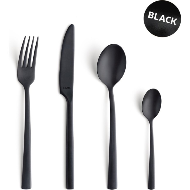 Комплект прибори за хранене от 16 елемента Manille Black - Amefa
