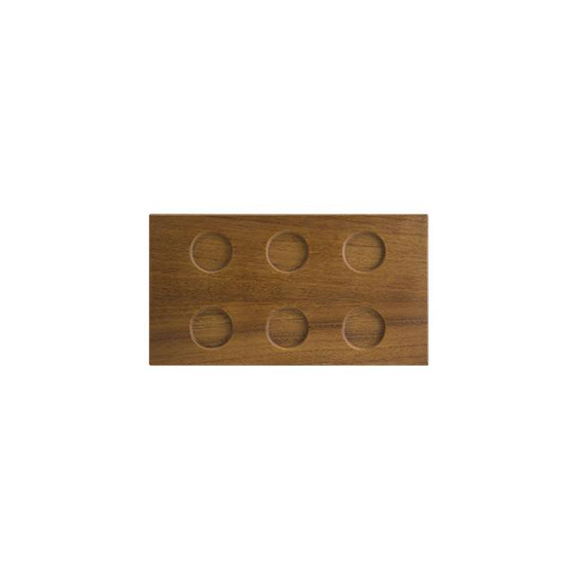 Дървена правоъгълна дъска с 6 разделения 31x16,5xh1,5см BONNA-BEECH WOOD MOD-(WDMOD35DT)