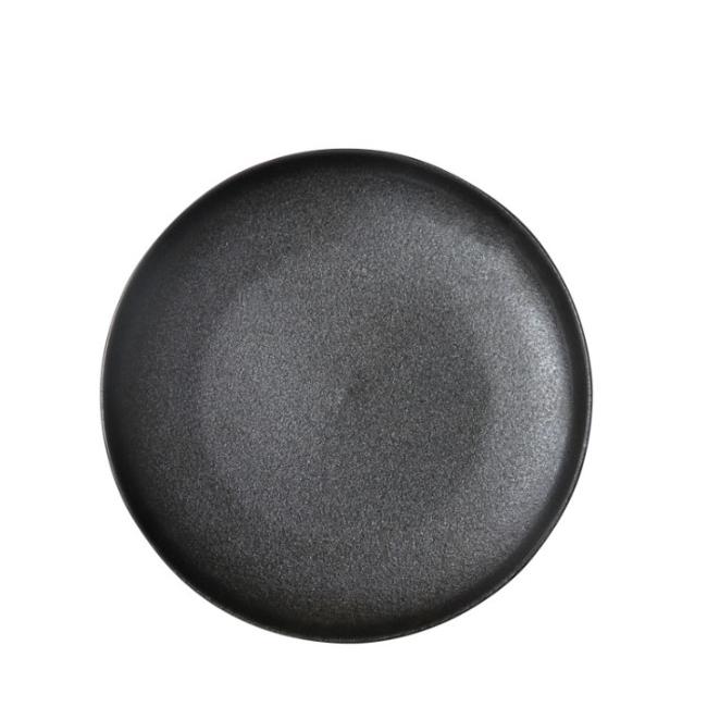 Керамична чиния черна  ф19см (1217) - Horecano