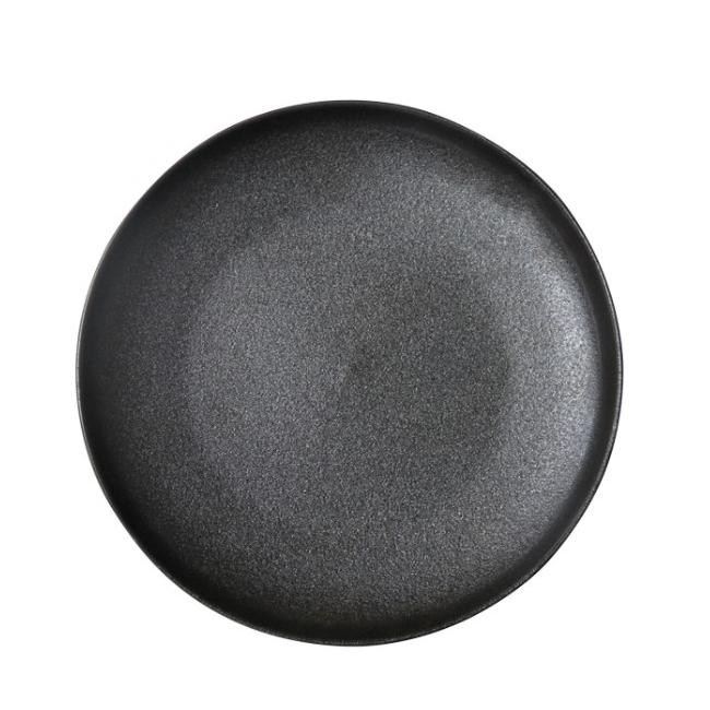 Керамична чиния черна ф26см (1216) - Horecano