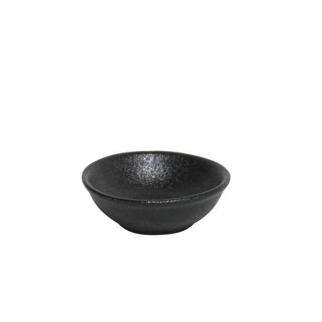 Керамична купичка за сос черна  7,5см  HORECANO-(1644)