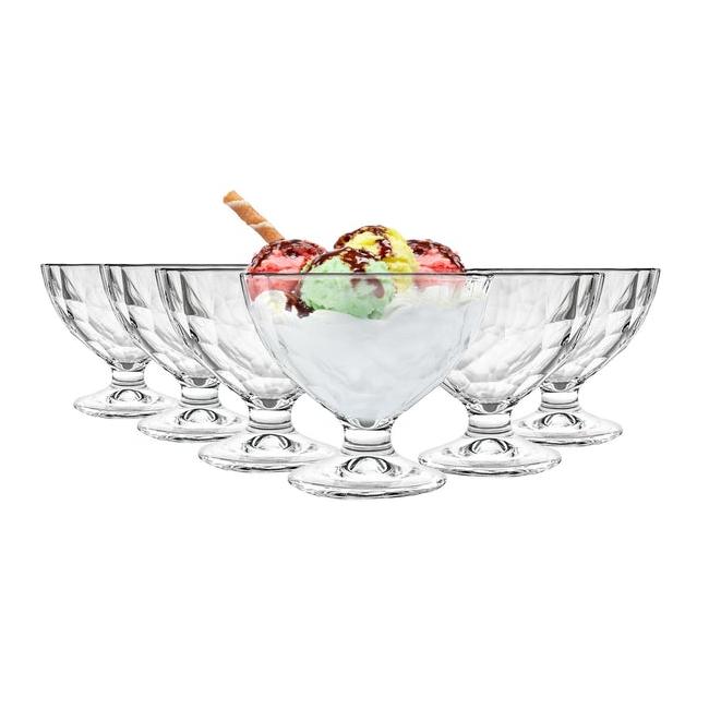 Стъклена купичка за десерти на столче 220мл- DIAMONT - JUNIOR - Bormioli Rocco
