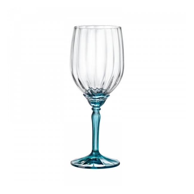 Стъклена чаша за бяло вино, 380мл, FLORIAN BLUE-(1.99418) - Bormioli Rocco