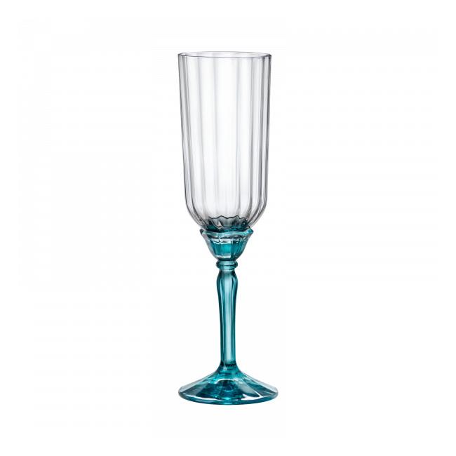 Чаша за пенливи вина, 210мл, FLORIAN BLUE-(1.99421) - Bormioli Rocco