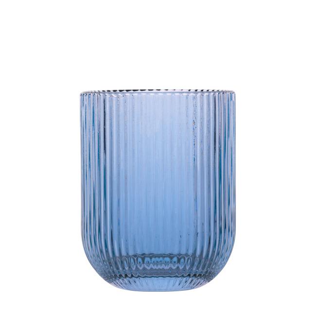 Стъклена чаша за алкохол / аператив ниска 260мл ф7,5x9,5см синя BLOOM-(AT122109B) - Horecano