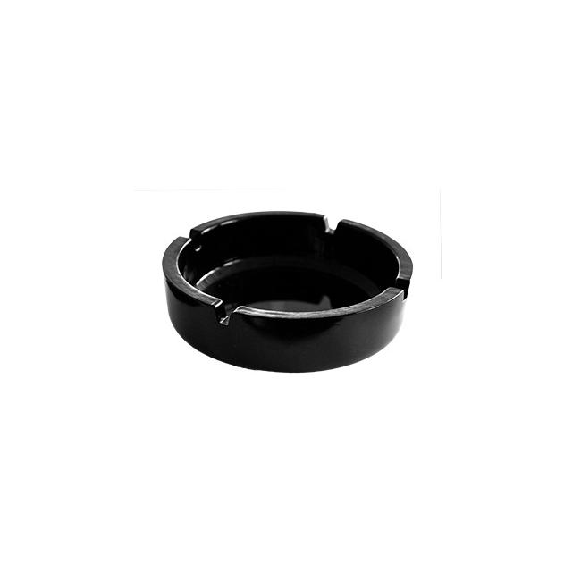 Стъклен пепелник кръгъл  черен  ф14см  COK (113-A003) 