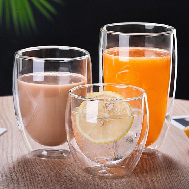 Стъклена двустенна чаша за топли напитки 350мл (HC-12241) - Horecano