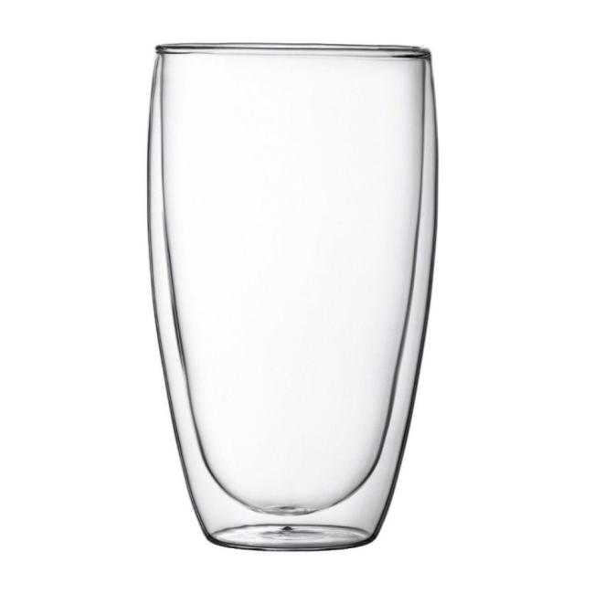 Стъклена двустенна чаша за топли напитки 450мл (HC-12242) - Horecano