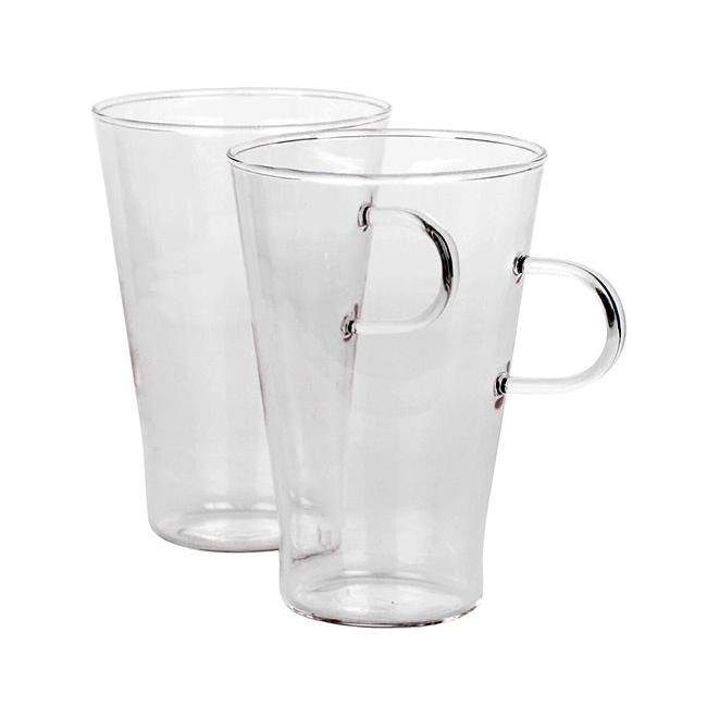 Стъклена чаша за лате / топли напитки 400мл 2бр  WOL- (CSSS040C)  - Termisil 