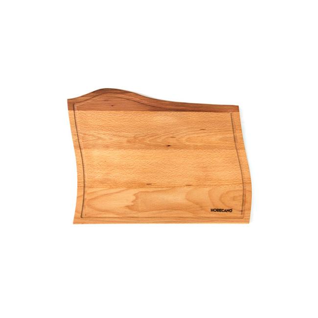 Дървена дъска   за сервиране двустранна 36,5х28х1,6см HORECANO-(HC-17377)