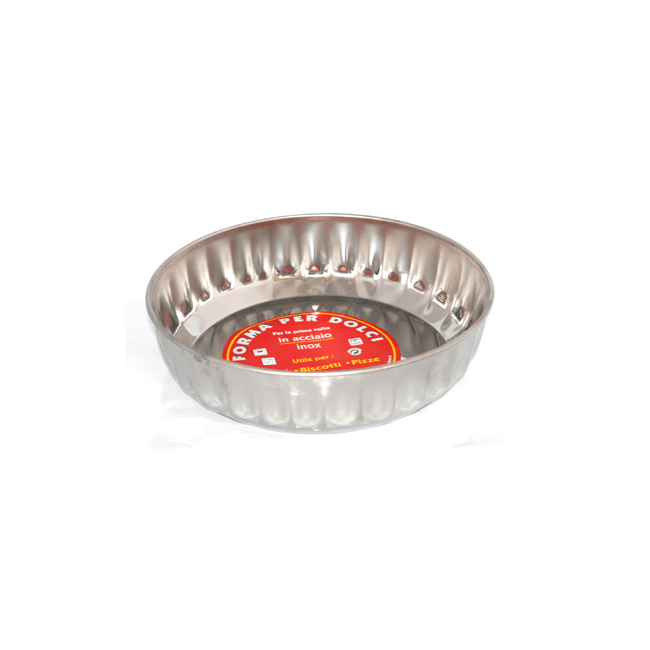 Иноксова кръгла релефна тава 32x9см ECO (14300)  - Steel Pan