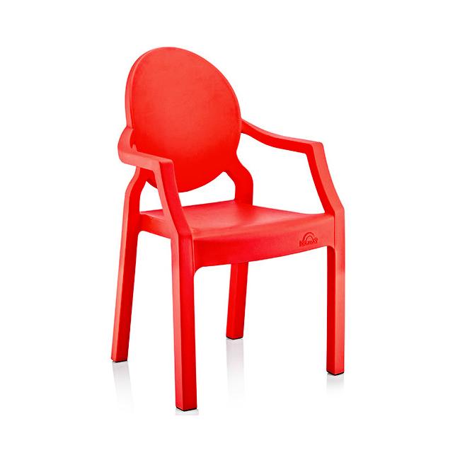 Пластмасово детско столче с подлакътник червено  31x33x65см  ИП-(CM-410)  - Irak Plastik