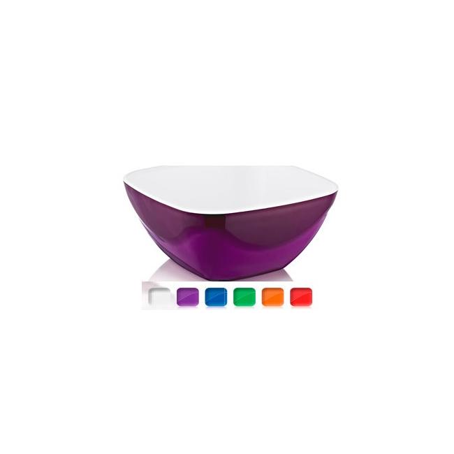 Пластмасова купа квадратна  700мл с различни цветови  комбинации (DC-420)  -  Irak Plastik