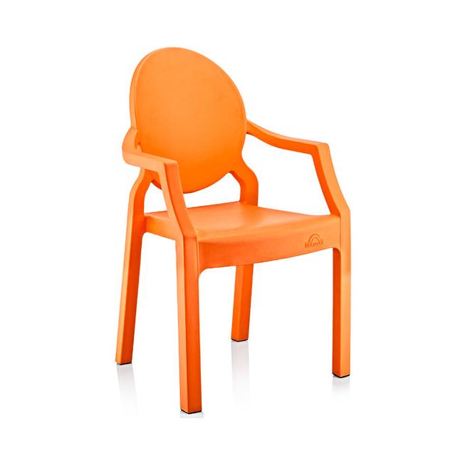 Пластмасово детско столче с подлакътник оранжево  31x33x65см ИП-(CM-410)  - Irak Plastik