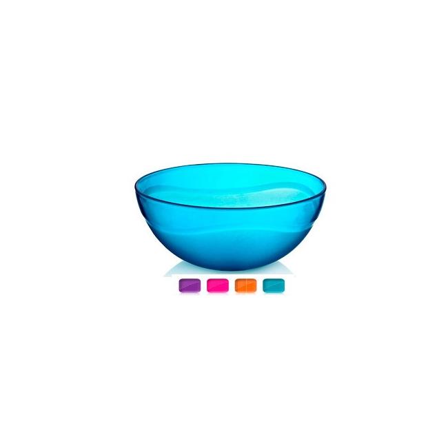 Пластмасова купа кръгла  №1 1.5л. 21x8.5см различни цветове (BD-400)  -  Irak Plastik