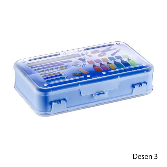  Пластмасова кутия органайзер 14х22.5х5.5см различни цветове ИП (SA-180) - Irak Plastik