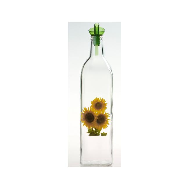 Стъклена бутилка 1л.слънчогледи 151080 - Horecano