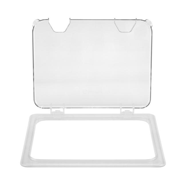 Поликарбонатен капак с дупки GN 1/2 Flip прозрачен PC-(GNPLM-12N) - Plast Port