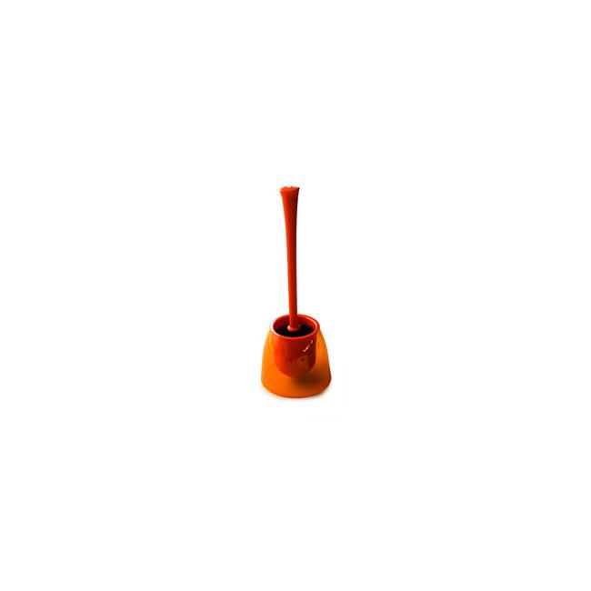 Пластмасова четка    за тоалетна NEON прозрачва оранжева PN-(M-E-19-17-08)  - Primanova