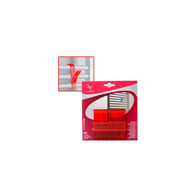 Комплект пластмасови закачалки за хавлии  4бр. червени  PN-(M-B22-18)  - Primanova