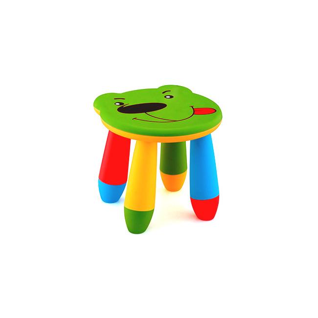 Пластмасово детско столче мече зелено KIDS-(LXS-310) - Horecano