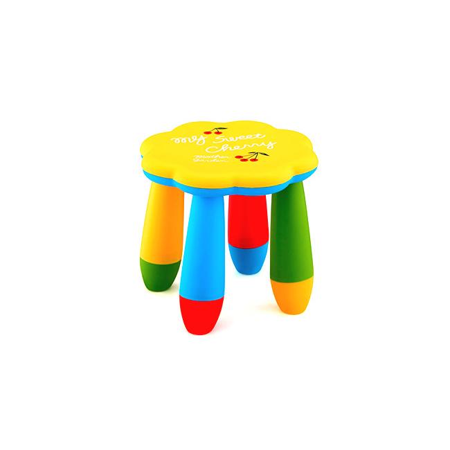 Детско пластмасово столче цвете жълто KIDS-(LXS-309) - Horecano