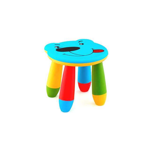 Пластмасово детско столче мече синьо KIDS-(LXS-310) - Horecano