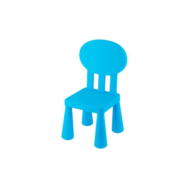 Пластмасово детско столче с овална облегалка синьо KIDS-(LXY-201) - Horecano