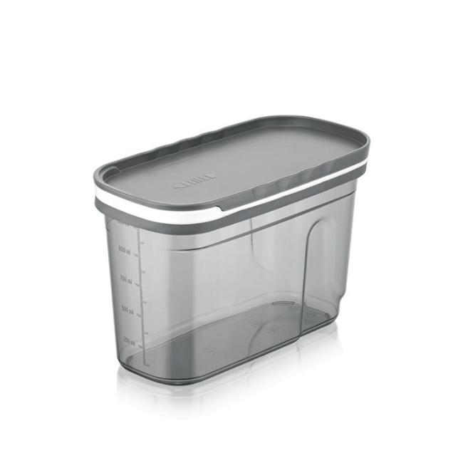 Пластмасова кутия за подправки 1,25л антрацит HOME-(BNM-0759) - Horecano