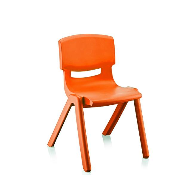 Пластмасово детско столче 31x35xh48см оранжево KIDS-(TRN-048-08) - Horecano