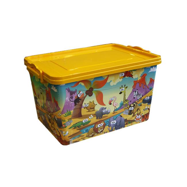 Пластмасова детска кутия контейнер с 3 различни декора  (2605/2695) - Senyayla