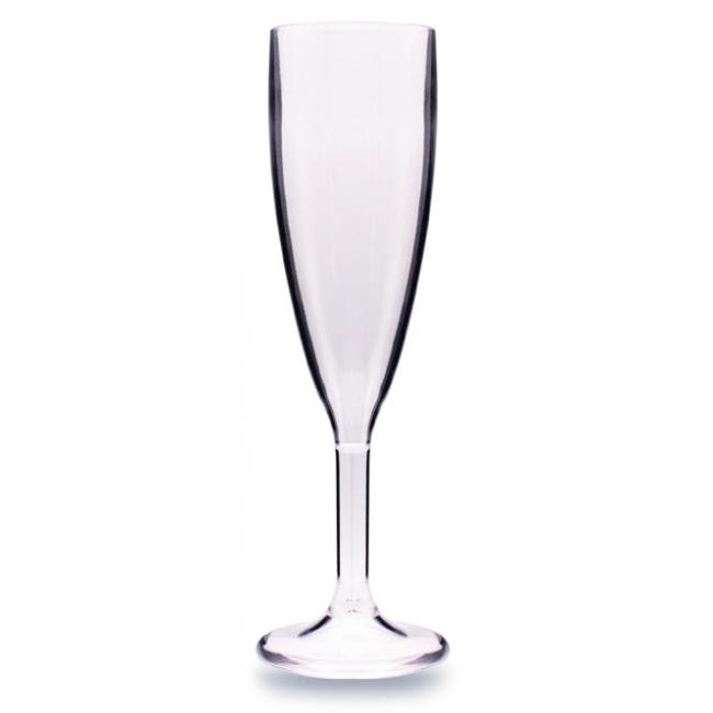 Поликарбонатна чаша    за шампанско   180мл 5,5x21,8см  прозрачна RK-(GB.C18)  - Rubikap