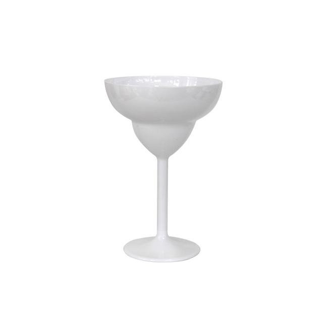 Поликарбонатна чаша за Маргарита (MARGARITA) 350мл 11,8xh17,5см бяла RK-PRЕMIUM WHITE-(PM.M30)  - Rubikap