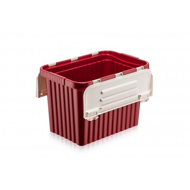 Пластмасова кутия контейнер за съхранение 16л 38x25,5xh25,5см различни цветове DUNYA-(20020)