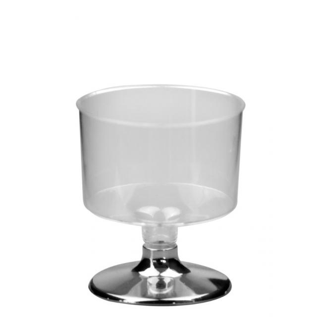 Чаша със сребърна основа, 50мл, полистирен, RK-(R.050-PS303) - Rubikap