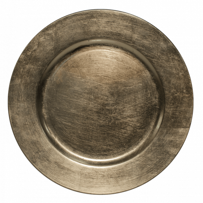 Полипропиленова  чиния подложна 33cм  златиста  FUZOU (JQY11-1052) - Horecano