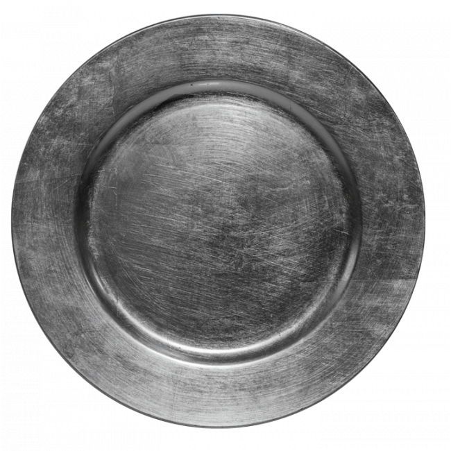Полипропиленова чиния подложна ф33см сребриста  FUZOU (JQY11-1051) - Horecano
