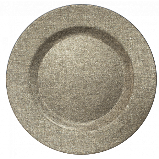 Полипропиленова  чиния подложна ф33cм с релеф  бежова FUZOU (JQY17-7026A) - Horecano