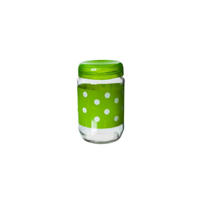 Стъклен буркан  с пластвасова капачка зелен  720мл  (E) M-131768/131968 - Horecano